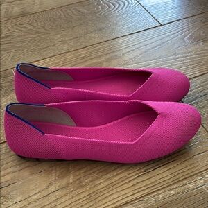 Rothy's Fuchsia Knit Flats